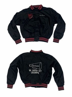 Vintage 1995 Cheerleader Varsity Jacket, youth size large (xs fit)
